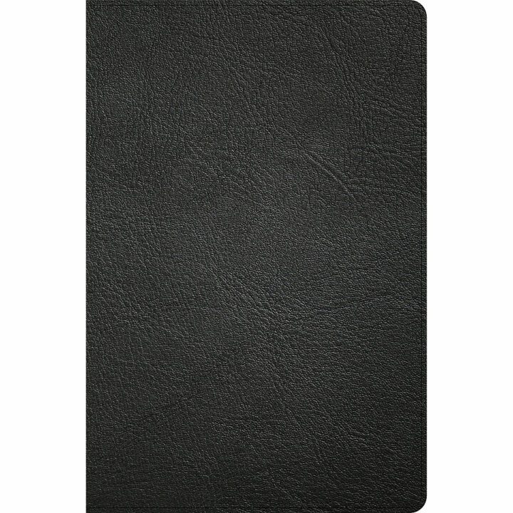 Holman CSB Large Print Thinline Bible, Holman Handcrafted Collection, Black Premium Goatskin