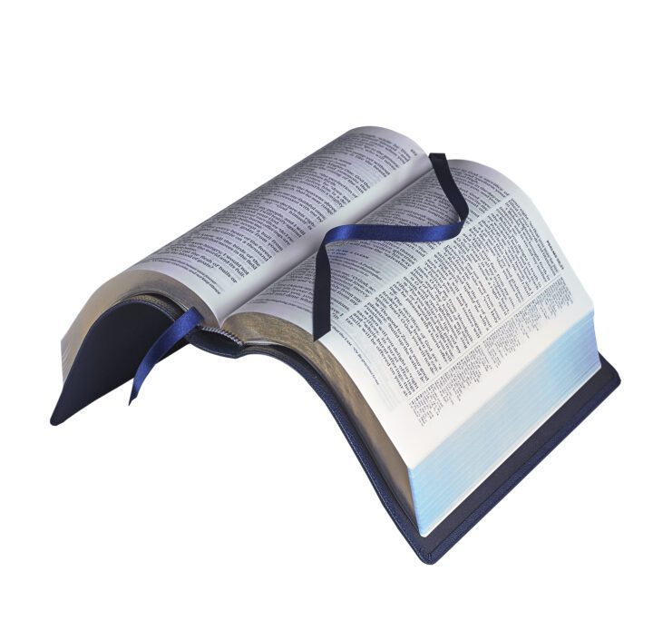 Cambridge ESV Topaz Reference Bible, Dark Blue Goatskin - Image 2