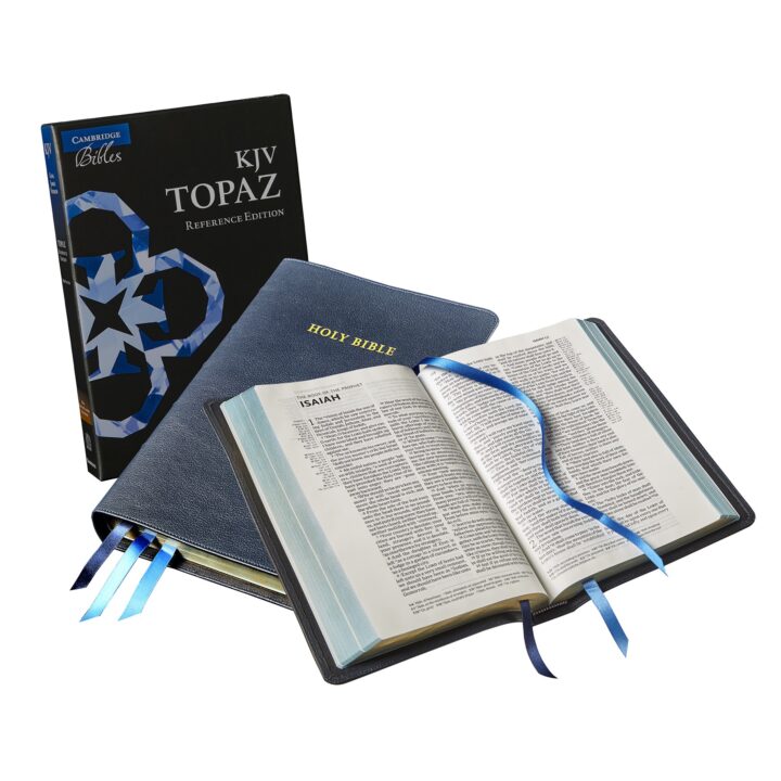 Cambridge Topaz KJV Reference Bible, Dark Blue Goatskin