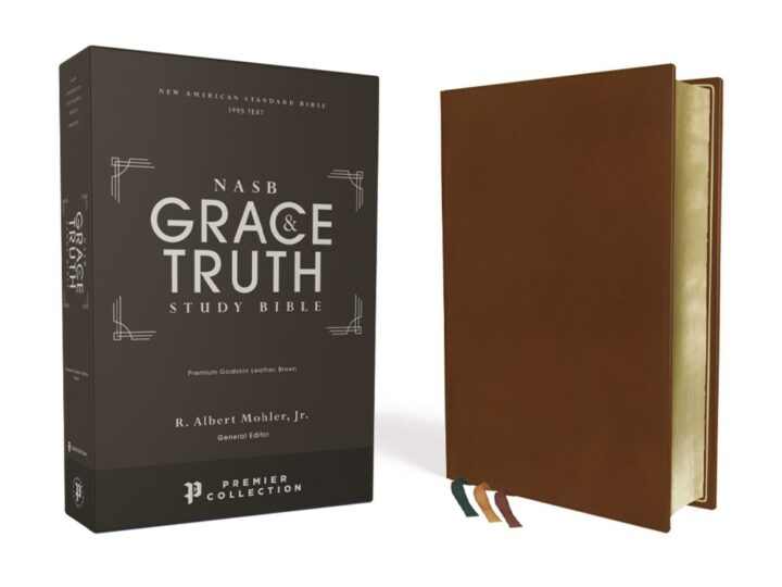 Zondervan NASB (1995), The Grace and Truth Study Bible, Premium Goatskin Leather, Brown, Premier Collection