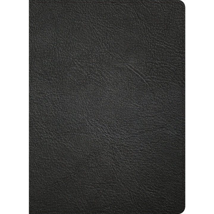 Holman CSB Pastor's Bible, Verse-by-Verse Edition, Holman Handcrafted Collection, Black Premium Goatskin