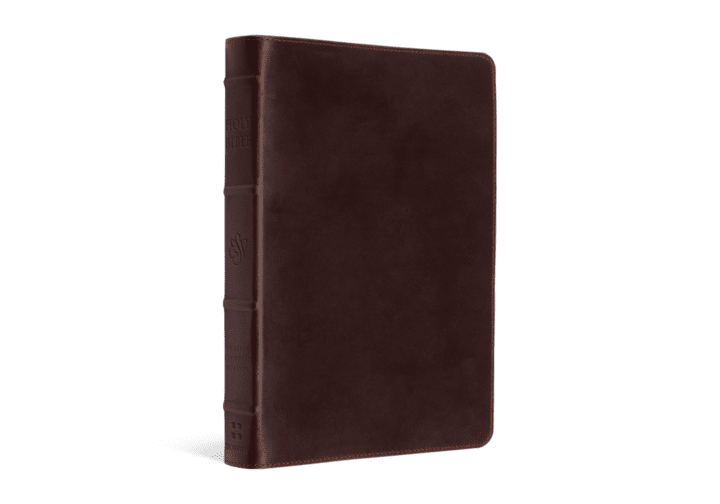 SPECIAL C23: Crossway ESV Heirloom Bible, Alpha Edition Wellington Leather, Brown