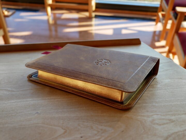 Schuyler Quentel ESV, Full Yapp Desert Camel Calfskin Bible - Image 4