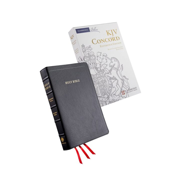 Cambridge KJV Concord Reference Bible, Black Calfskin - Red Letter, Full Yapp