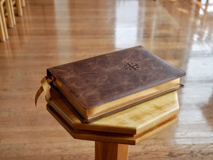 Schuyler Quentel NKJV, Chestnut Calfskin Bible